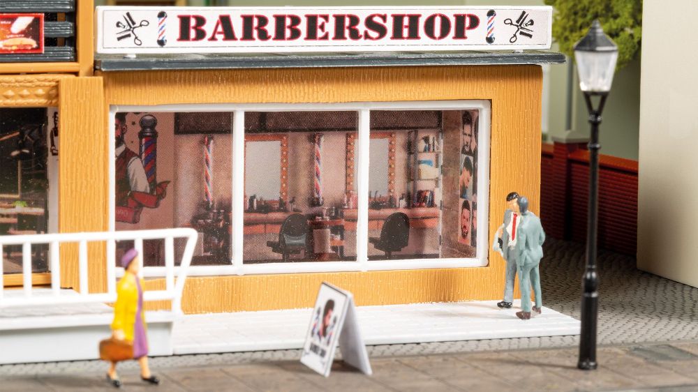 Auhagen 12356 Döner- und Barbershop 1:87/1:120 Spur H0/TT Bausatz