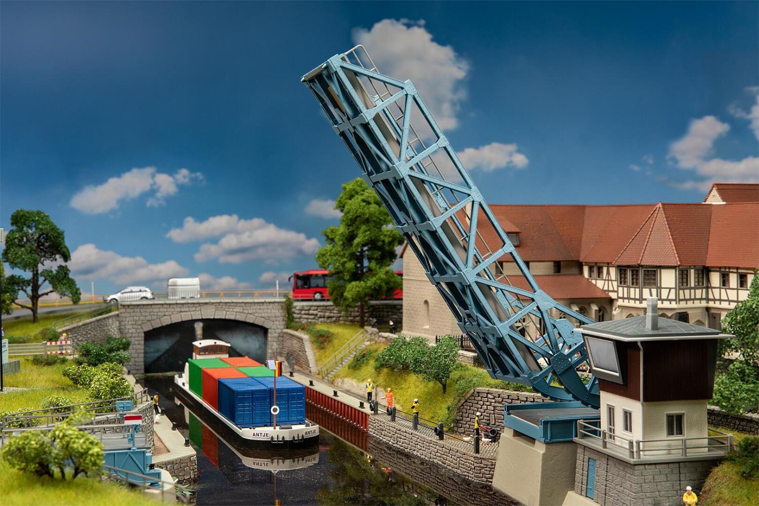 Faller 120506 Klappbrücke mit Antrieb 1:87 Spur H0 Bausatz Neu OVP