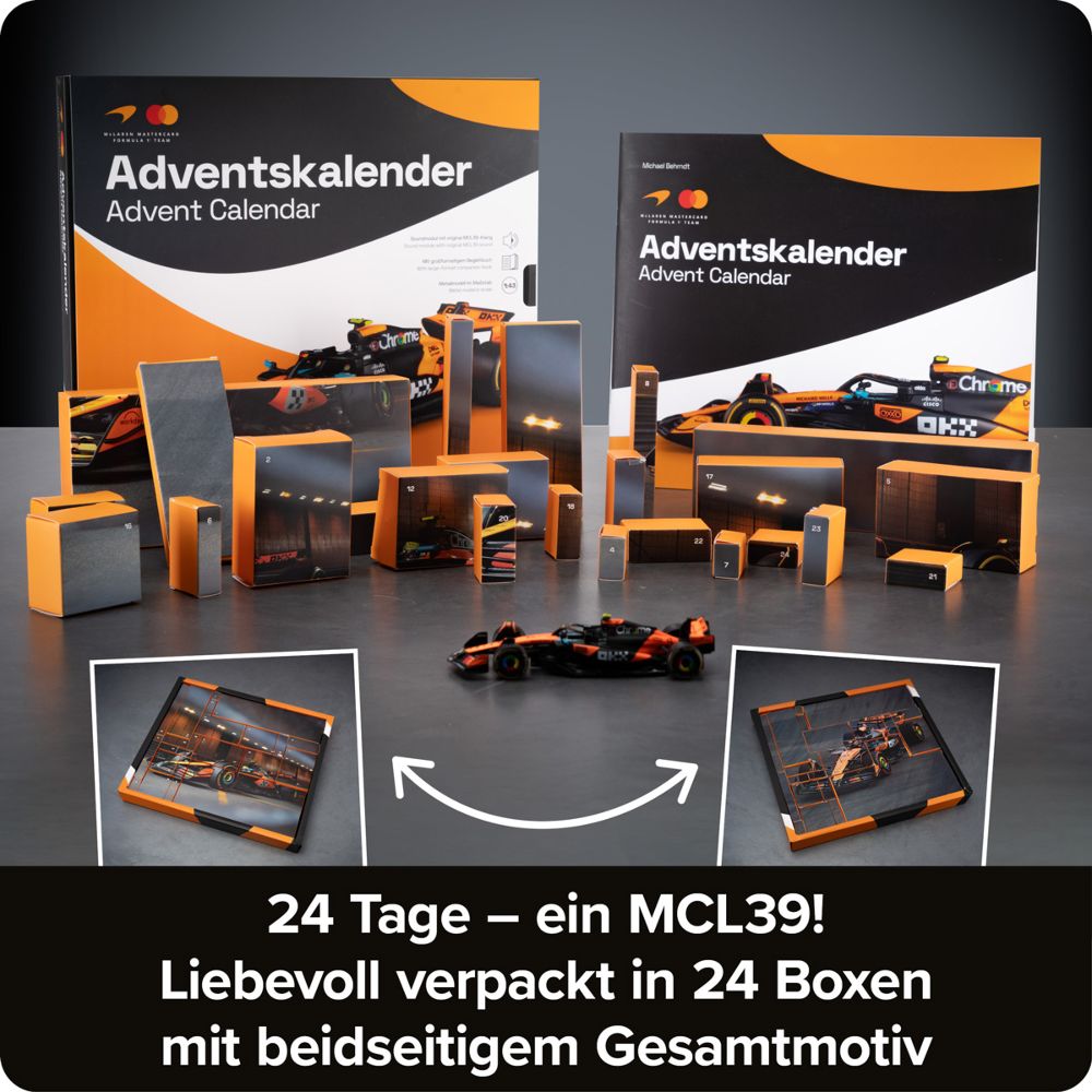 Franzis 67401 McLaren Racing Adventskalender 1:43 Bausatz NEU