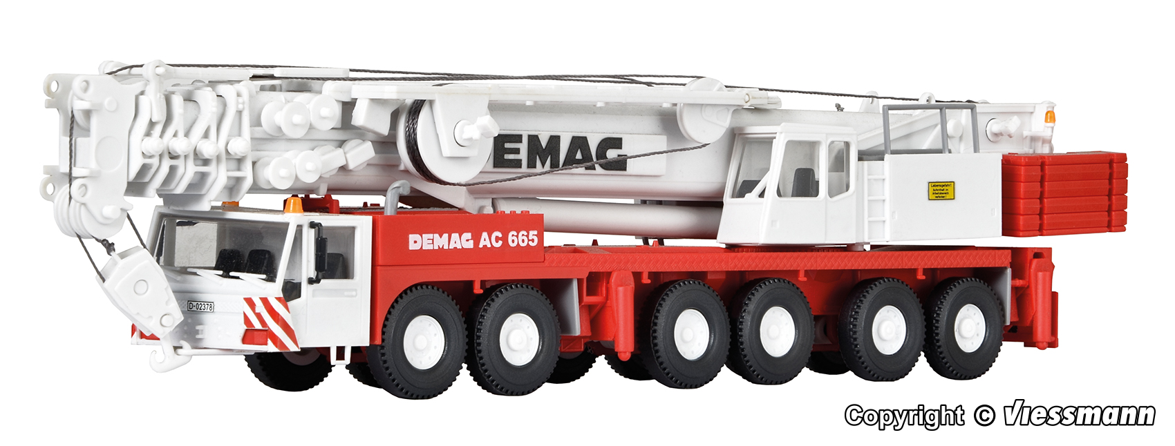Kibri 13021 DEMAG Mobilkran AC 665 1:87 Spur H0 Bausatz Neu