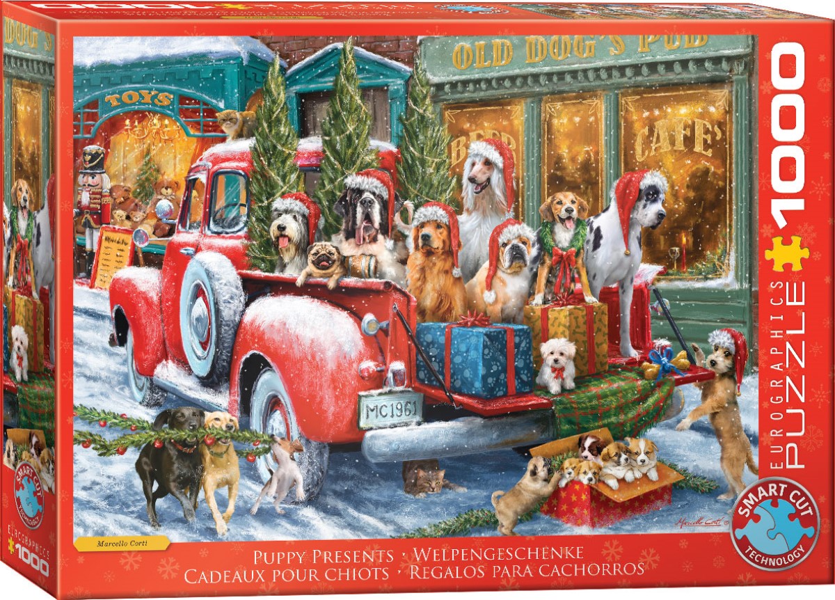 EUROGRAPHICS 6000-5993 Welpengeschenke 1000 Teile Puzzle NEU OVP Hunde