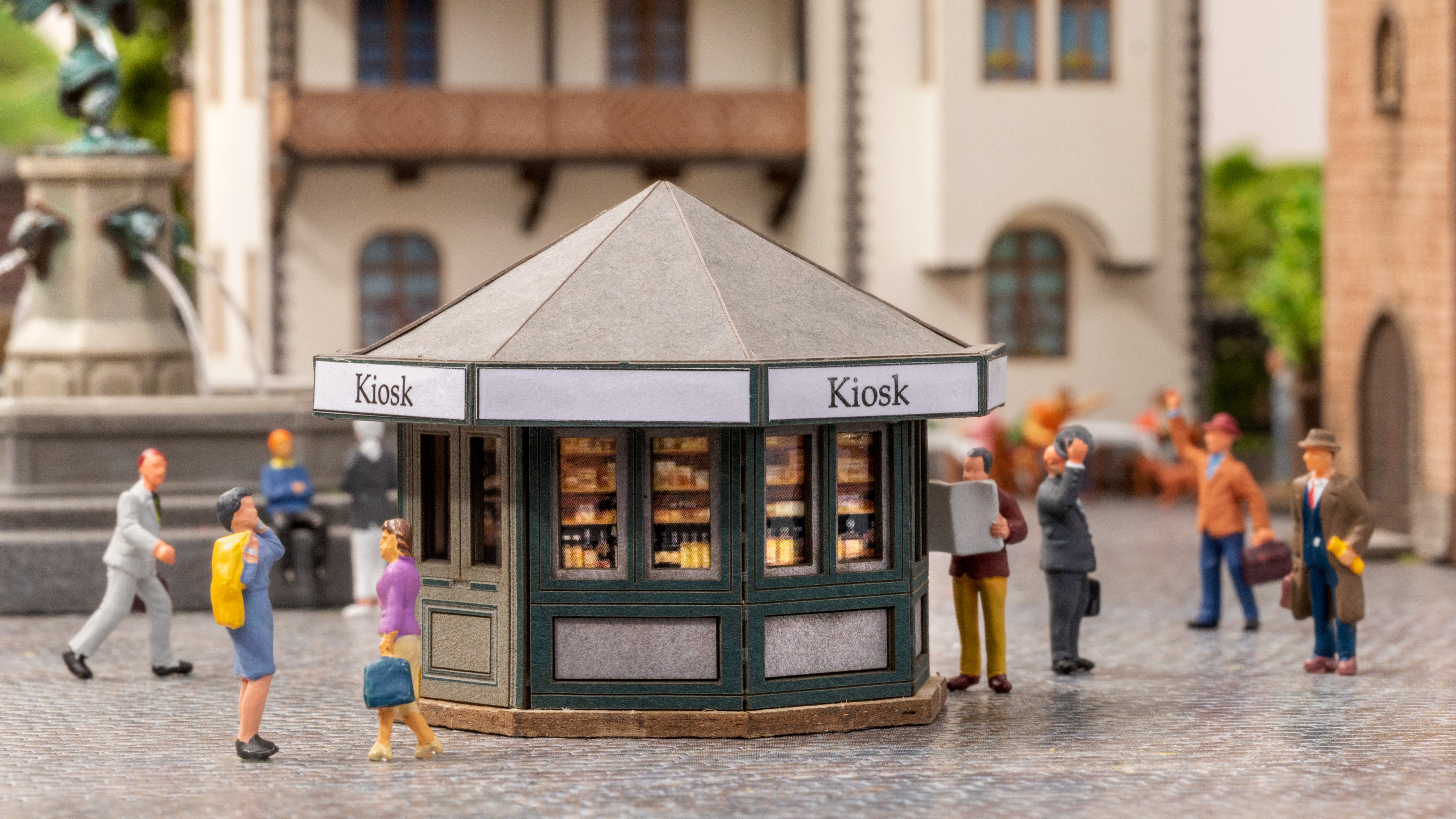 Noch 14320 Kiosk 1:87 Spur H0 Laser-Cut minis Neu OVP
