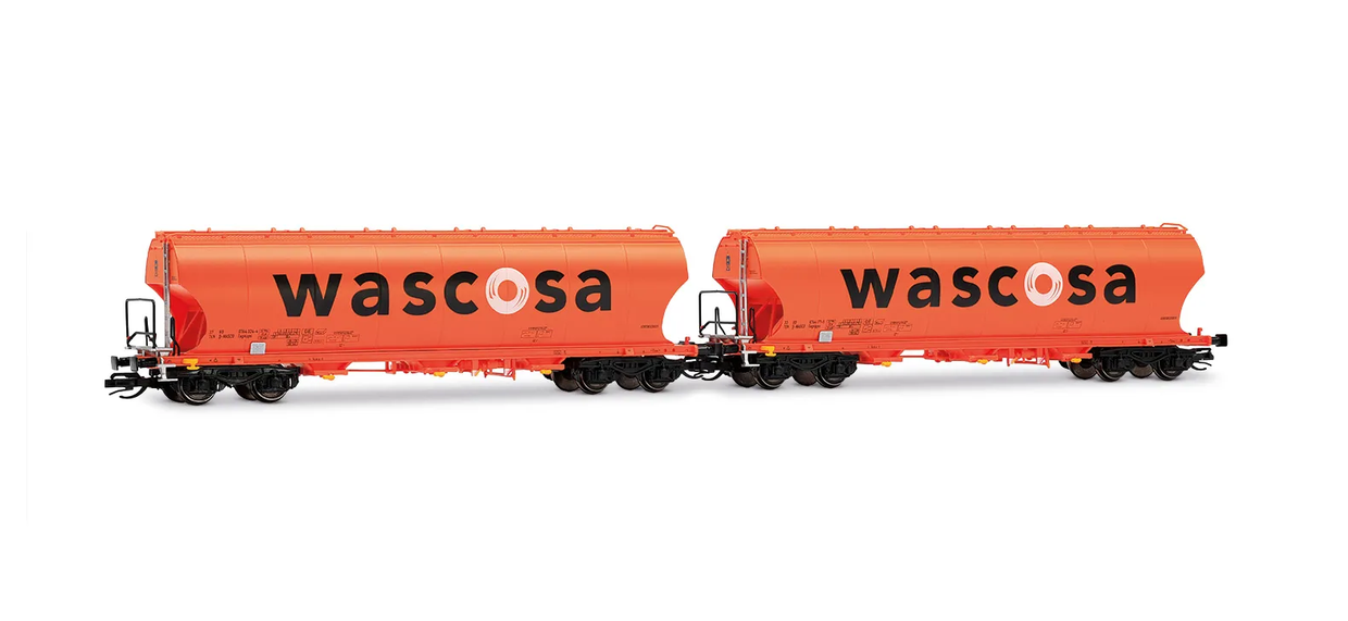 Arnold HN9774 D-WASCOSA 2-tlg Set 4-achs Getreidesilo-Wgn Spur TT