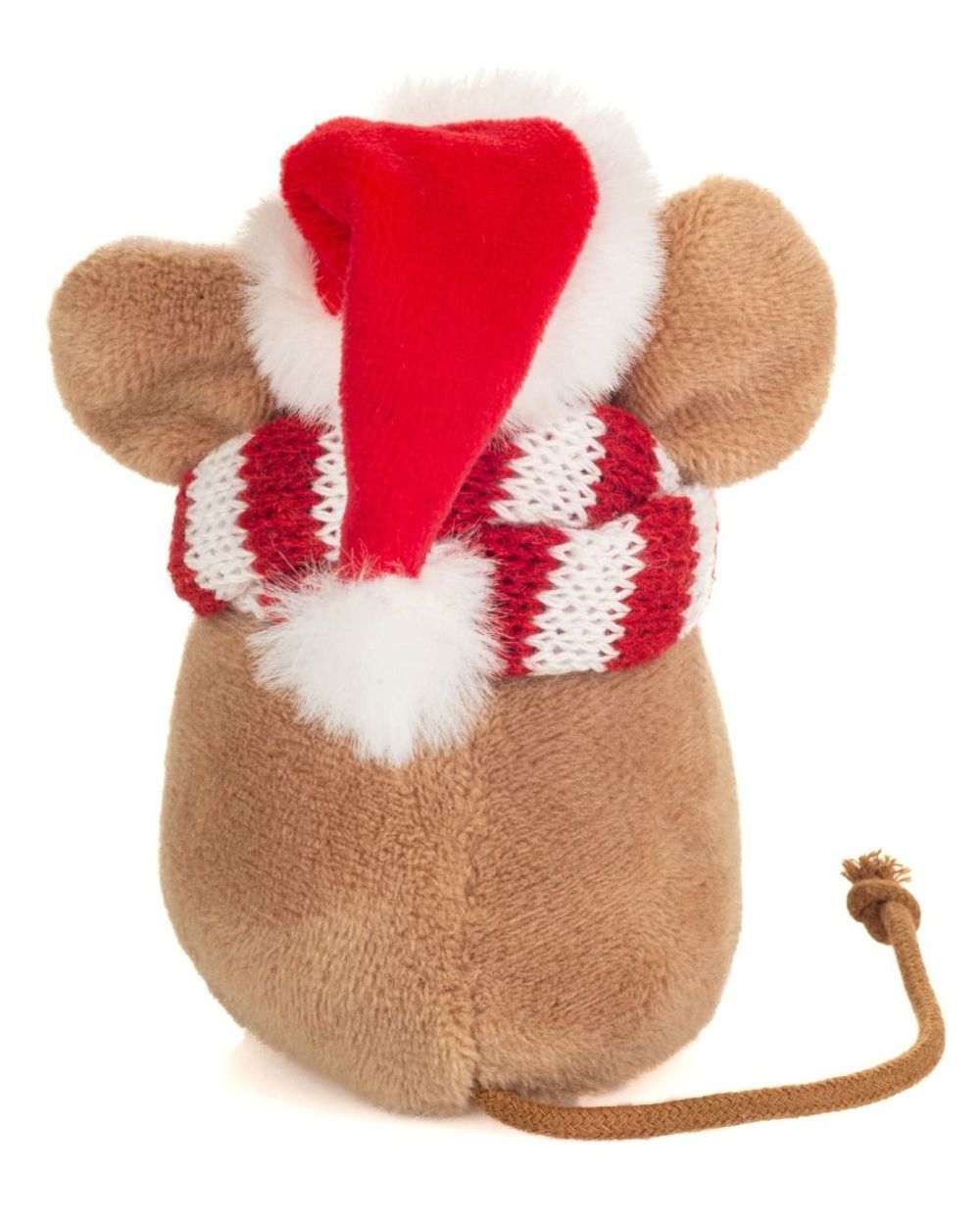 Teddy Hermann 946045 Weihnachtsmaus mit Schal 11 cm Plüsch/Kuscheltier NEU