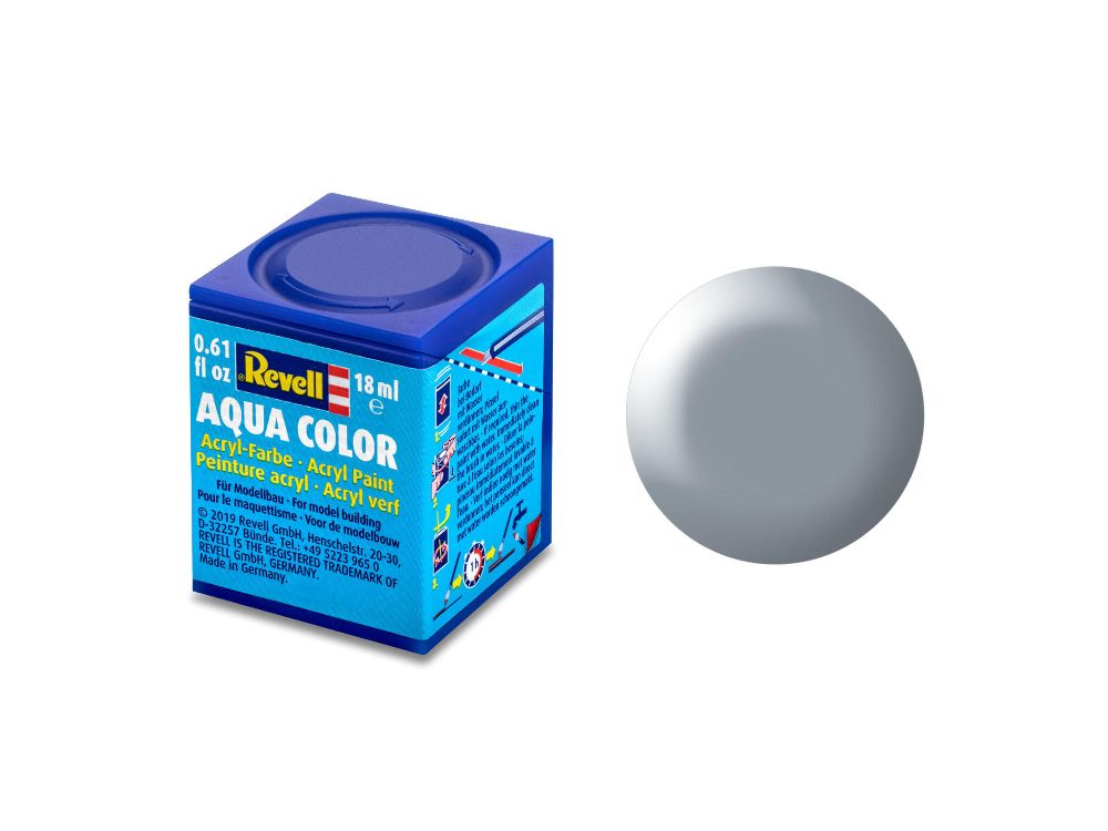 Revell 36374 Aqua Color grau seidenmatt RAL 7001 18 ml NEU