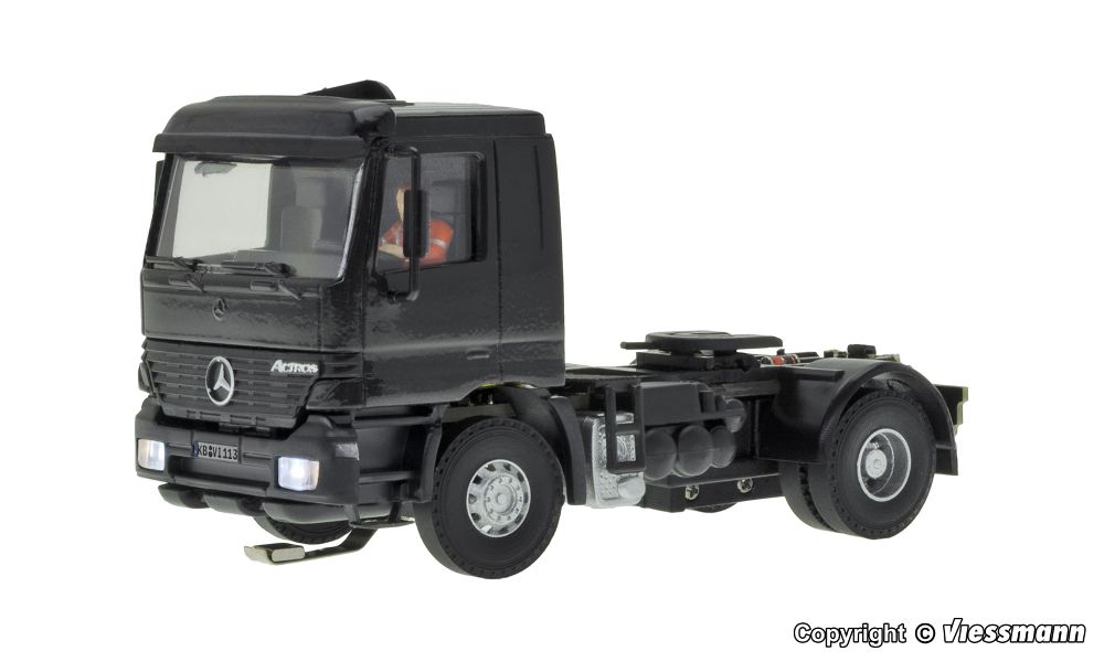 Viessmann 8113 MB ACTROS 2-achs Sattelschlepper schwarz Spur H0