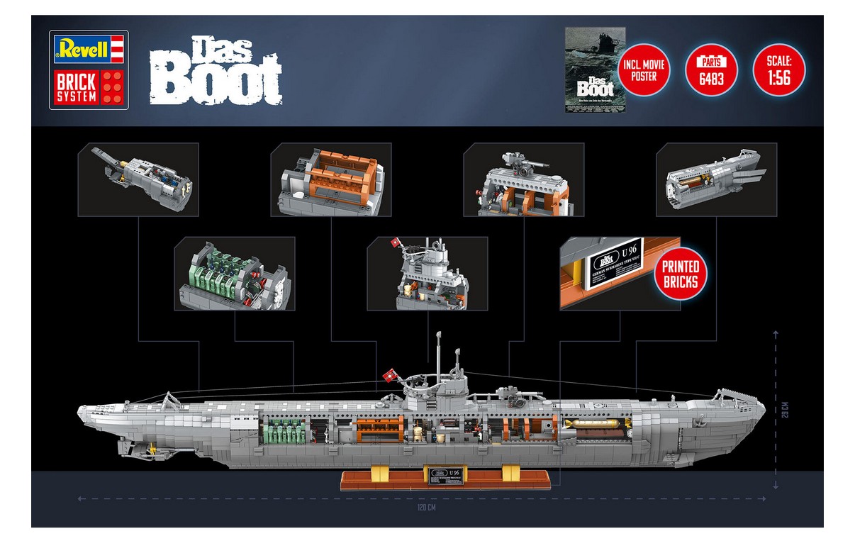 Revell 00960 U-Boot "Das Boot" - Brick System Klemmbaustein Set