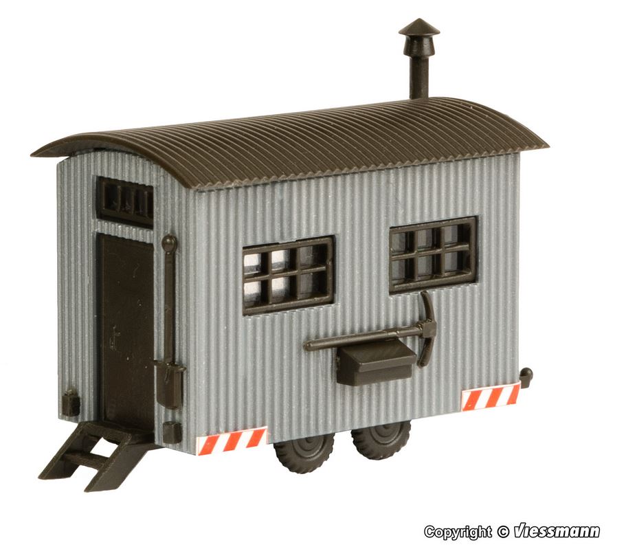 Vollmer 45722 Bauwagen, 2 Stück - Spur H0 - Bausatz - Neu - OVP