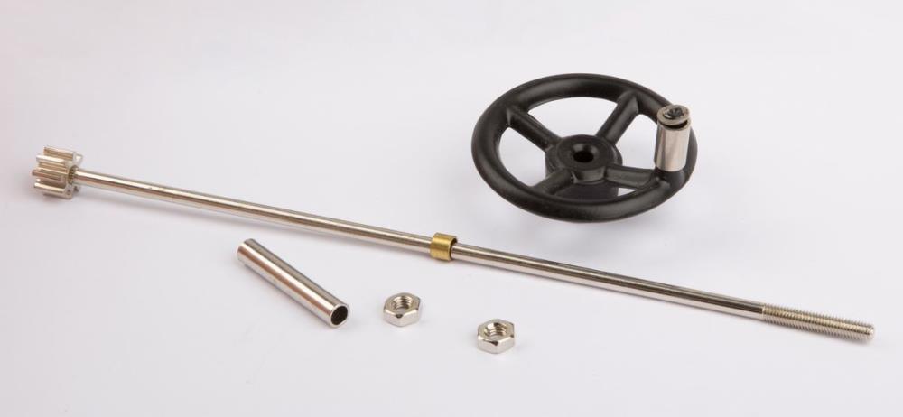 Wilesco 01403 Lenkrad schwarz mit Säule D368, D398, D405/1