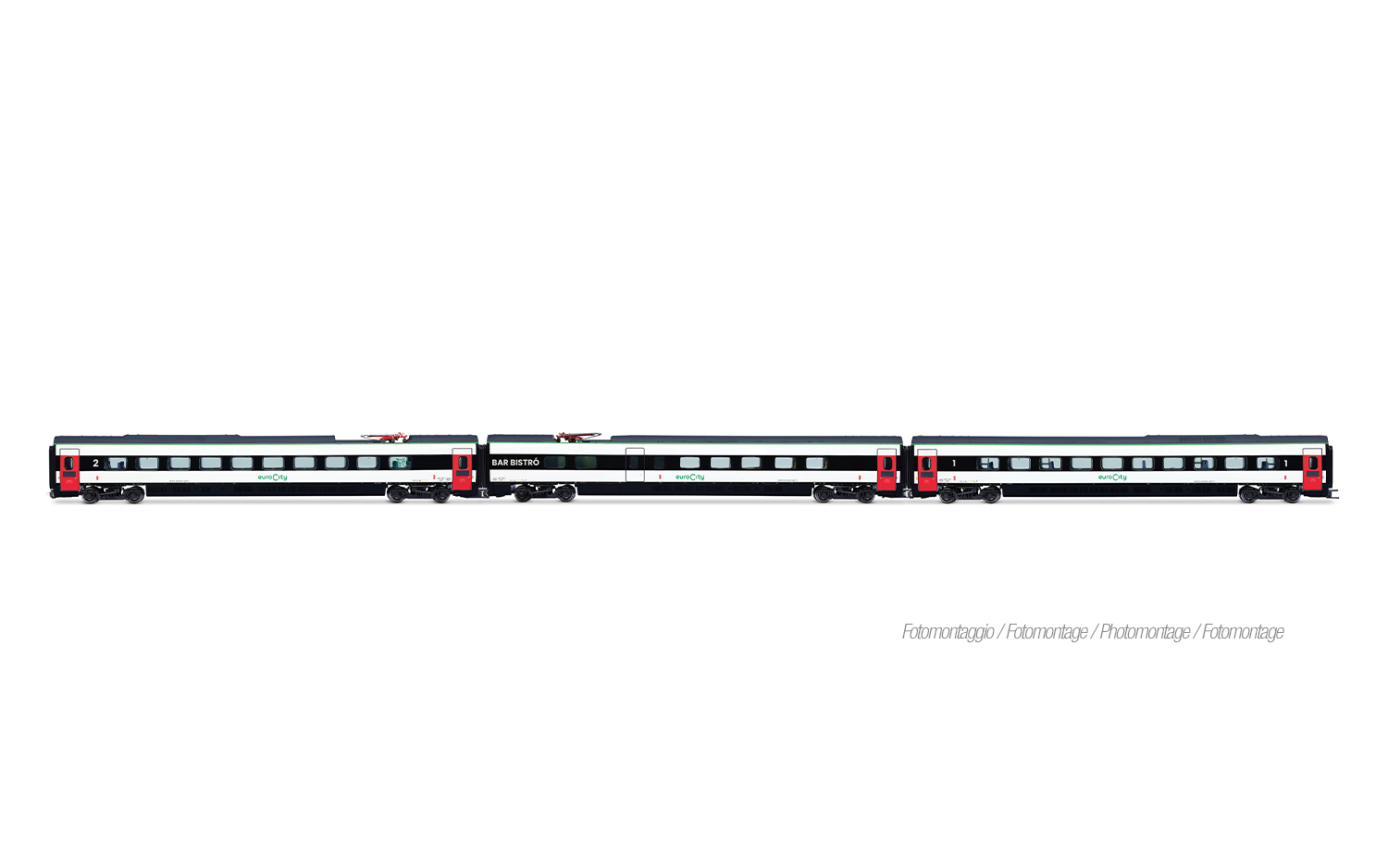 Lima HL4689 FS Trenitalia, 3-tlg. Zwischenset des ETR 610 in neuer EuroC