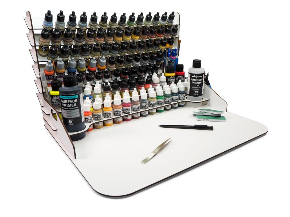 Vallejo 26014 Farbständer mit Arbeitsplatte 50 x 41,5 cm Neu OVP