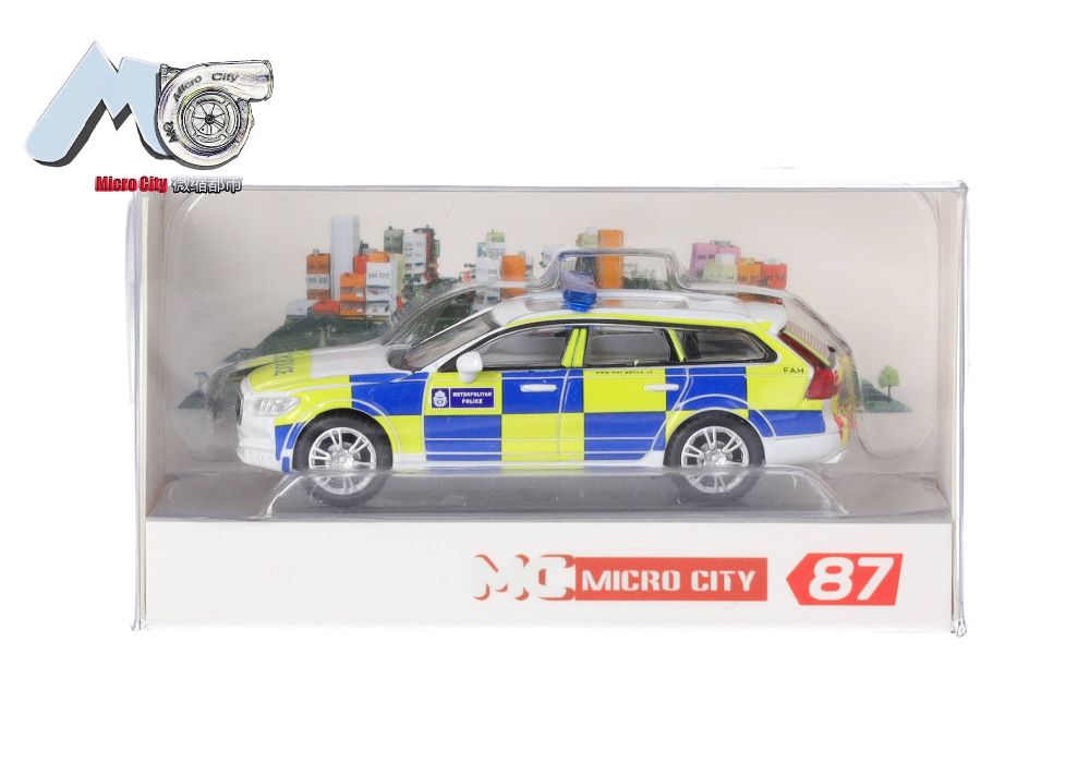 Herpa 87MC000022 MicroCity: Volvo V90 "Police England" (ab 2017) 1:87