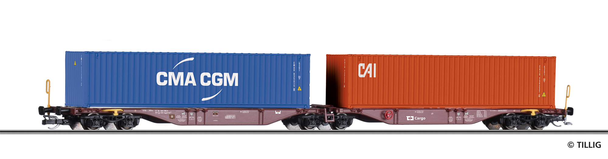 Tillig 18080 Containertragwagen Sggmrss 578.0 der ČD Cargo