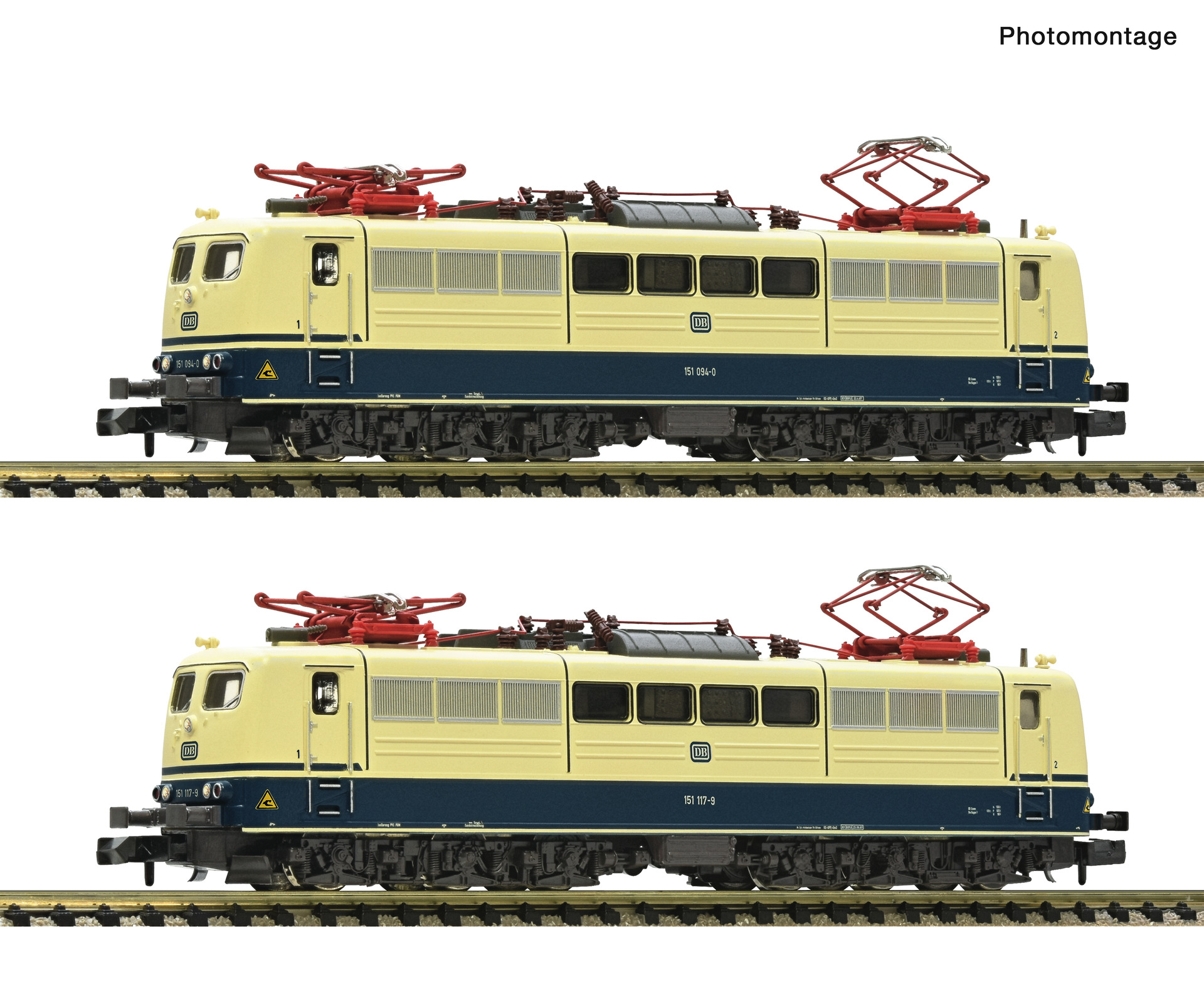 Fleischmann 7560076 2-tlg. Set: Elektrolokomotiven 151 094-0 und 151 117-9
