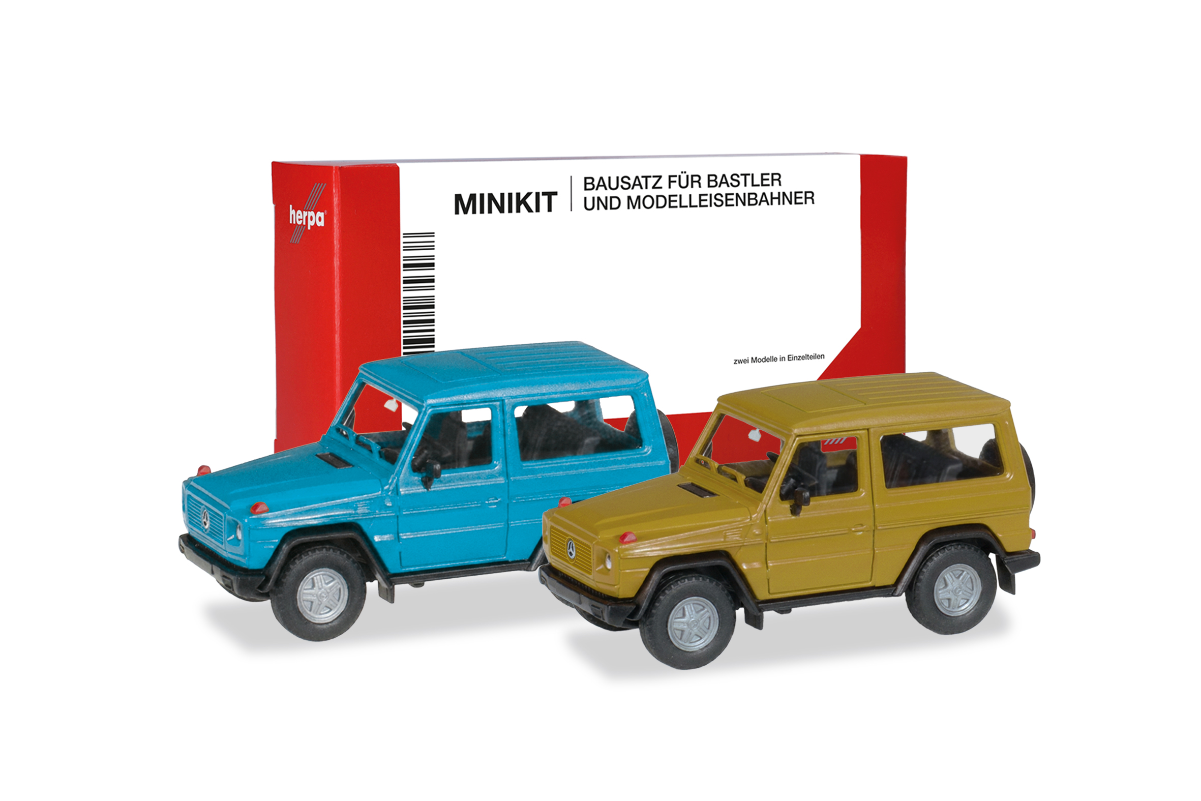 Herpa 012645-009 MiKi MB G-Klasse blau gelb