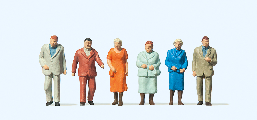 Preiser 14059 Passanten 1:87 Spur H0 Neu OVP Figuren