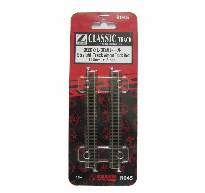 Rokuhan R045 Gleis gerade 110 mm ohne Gleisbettung 1:220 Spur Z