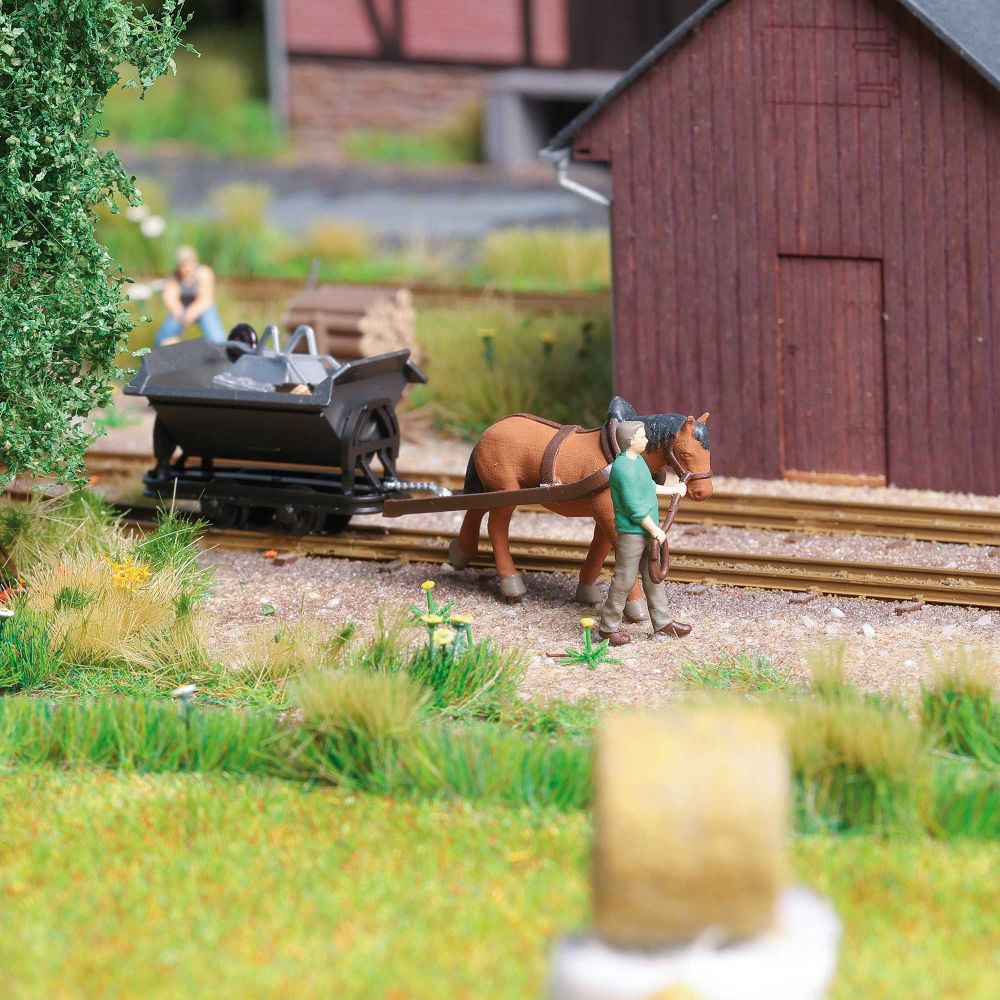 Busch 12456 A-Set: Pferdebahn H0f