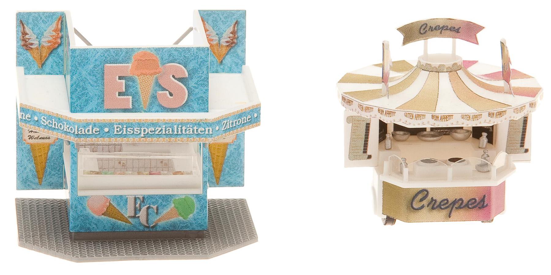 Faller 140442 2 Mobile Verkaufsstände 1:87 Spur H0 Bausatz Neu OVP