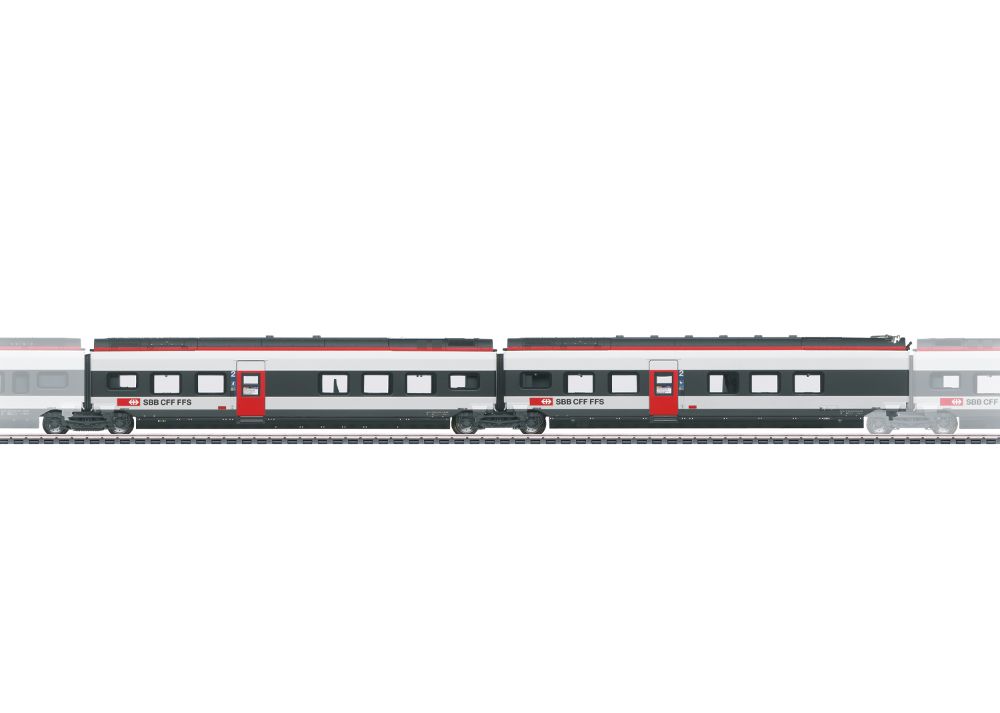 Märklin 43452 Ergänzungswagen-Set 2 RABe 501 Giruno (SBB) Spur H0