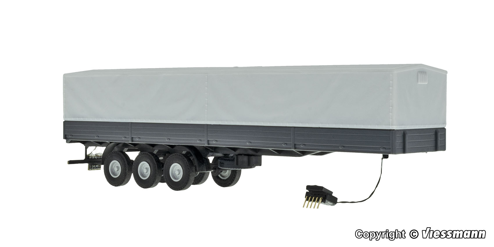 Viessmann 8227 3-achs Planensattelauflieger Funktionsmodell Spur H0