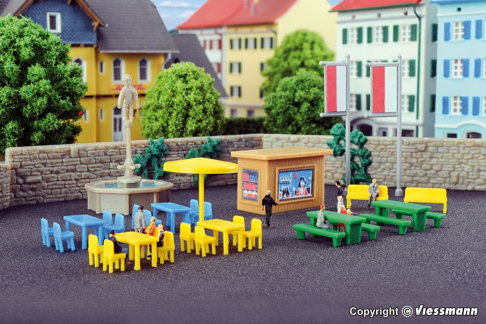 Kibri 36694 Deko-Set Am Brunnen 1:220 Spur Z Bausatz Neu OVP