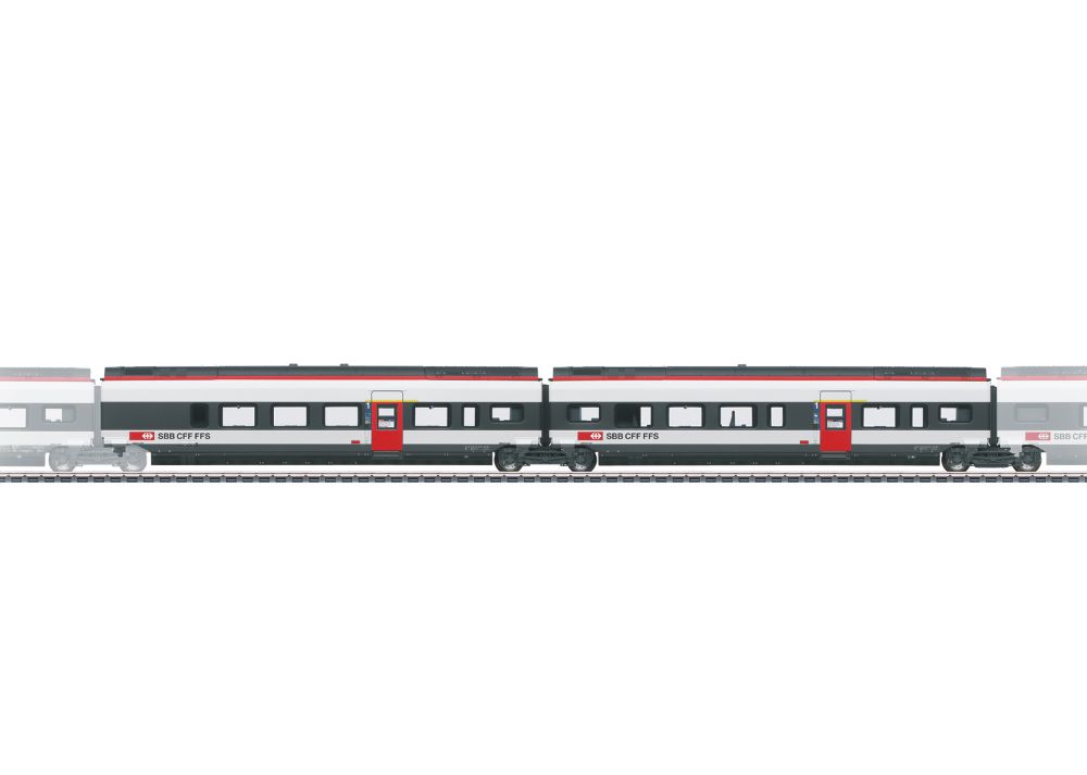 Märklin 43453 Ergänzungswagen-Set 3 RABe 501 Giruno (SBB) Spur H0