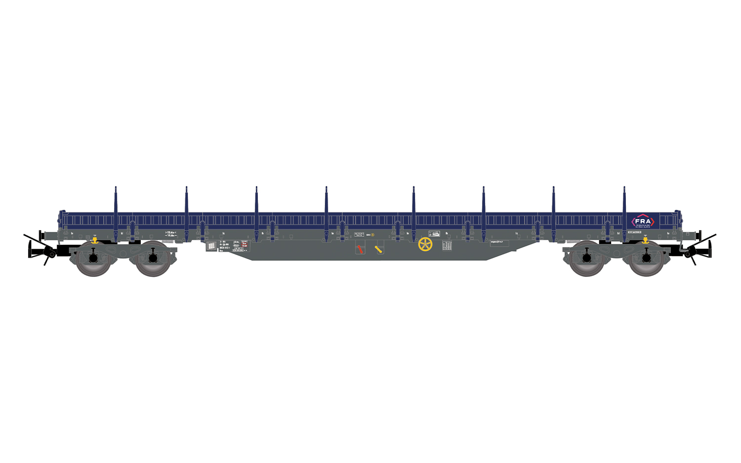 Jouef HJ6331 CH-FRA, 4-achs. Rungenwagen, Res „FERROVIAIRE RHONE-ALPES”,