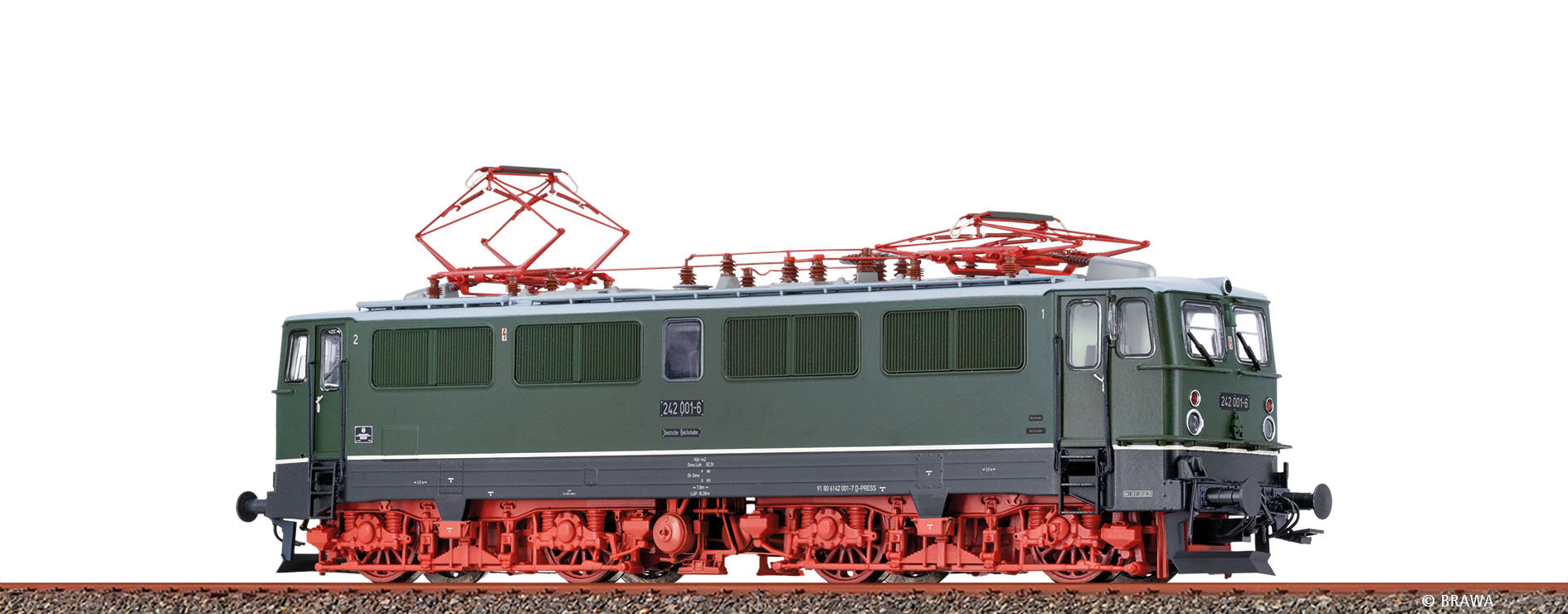 Brawa 58228 H0 Ellok BR 242 Pressnitztalbahn