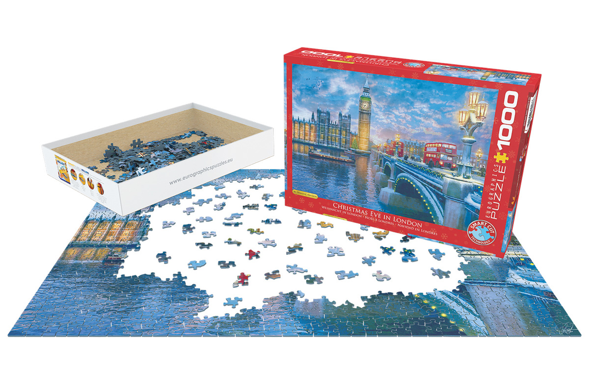 EUROGRAPHICS 6000-0916 Heiligabend in London 1000 Teile Puzzle NEU OVP