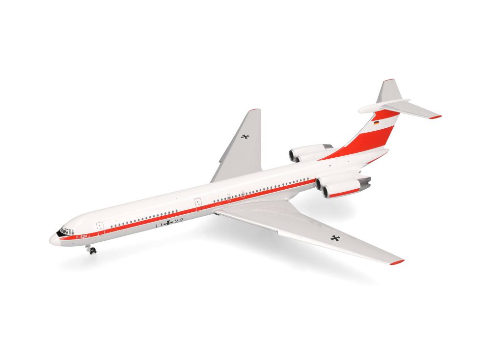 Herpa 573412 Luftwaffe Flugbereitschaft Ilyushin IL-62M 11+22 1:200