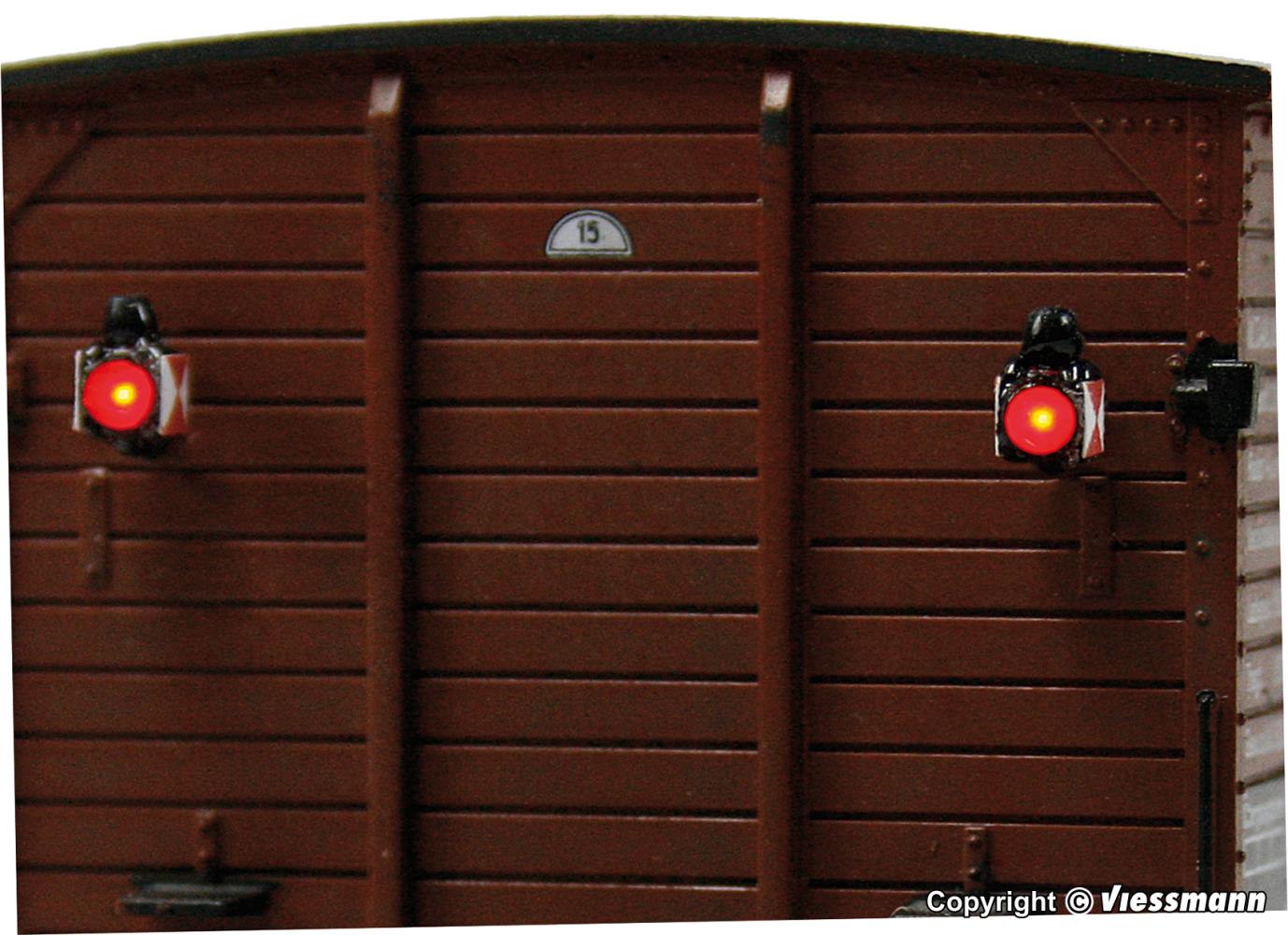 Viessmann 5069 Zugschlusslaternen mit LED 2 Stück 1:87 Spur H0 Neu