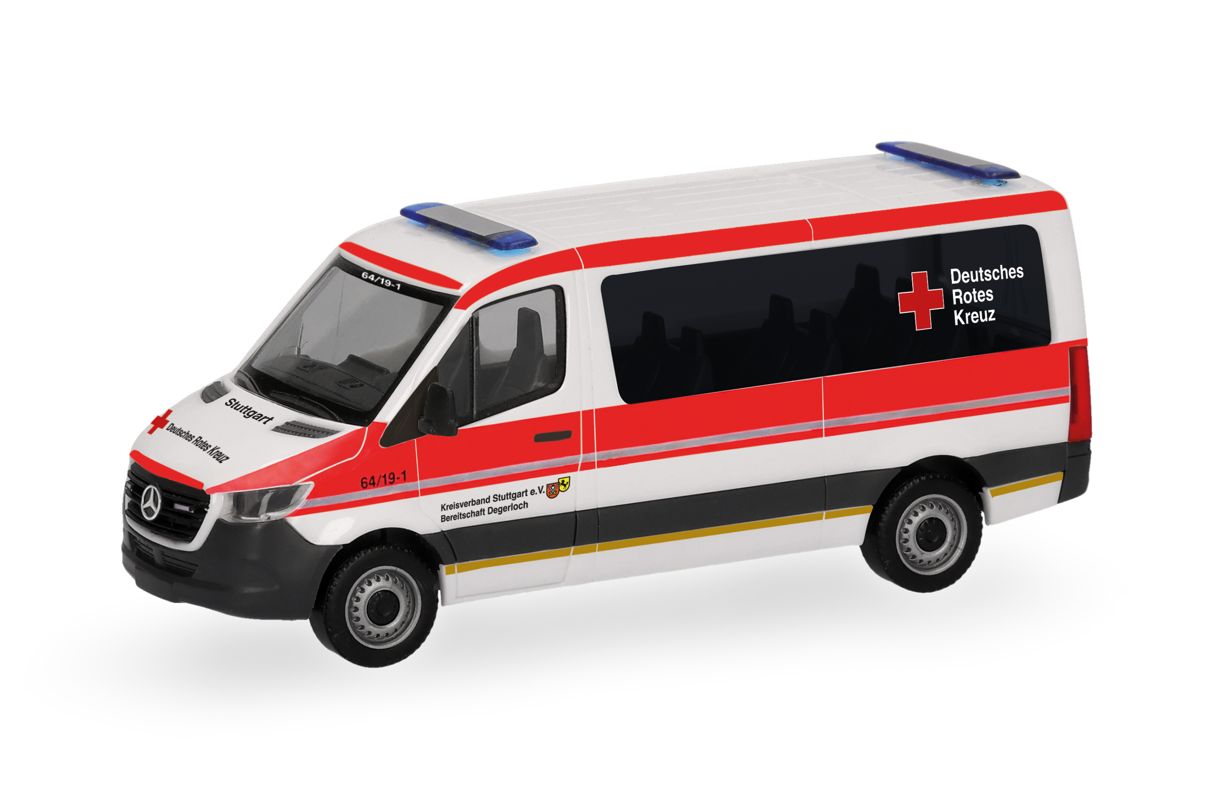 Herpa 099929 MB Sprinter 18 Bus DRK Stuttga