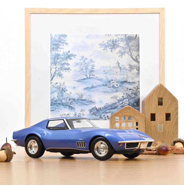 Norev 189034 Chevrolet Corvette Coupe 1969 Le Mans Blau 1:18 NEU