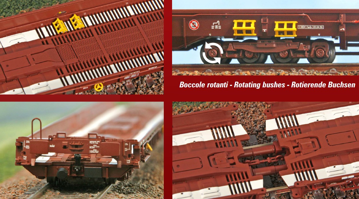 ACME 45213 Set 2-tlg RoLa MÁV Typ Saadkms 1:87 Spur H0 DC Neu