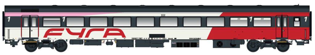 LS Models 44055-3 Personenwagen ICRm 1.Kl. A NS/FYRA Ep.VI Spur H0