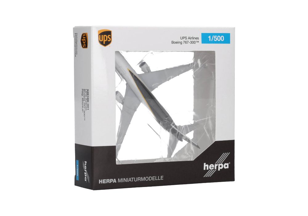 Herpa 526166-001 UPS Airlines Boeing 767-300F – N354UP 1:500 NEU OVP