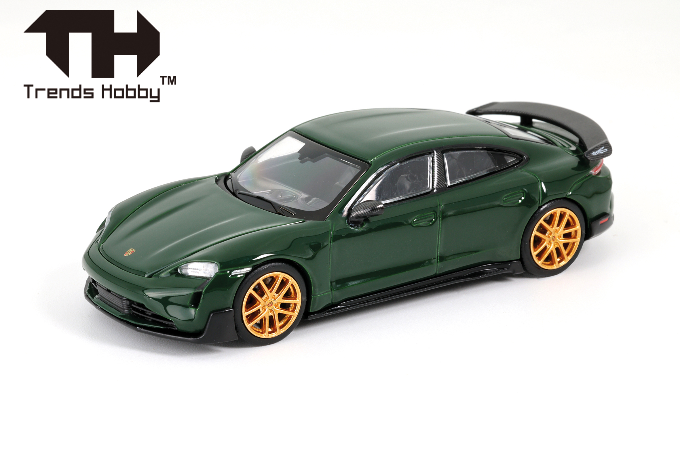 Herpa 864TH000007 Porsche Taycan Turbo GT/GREEN