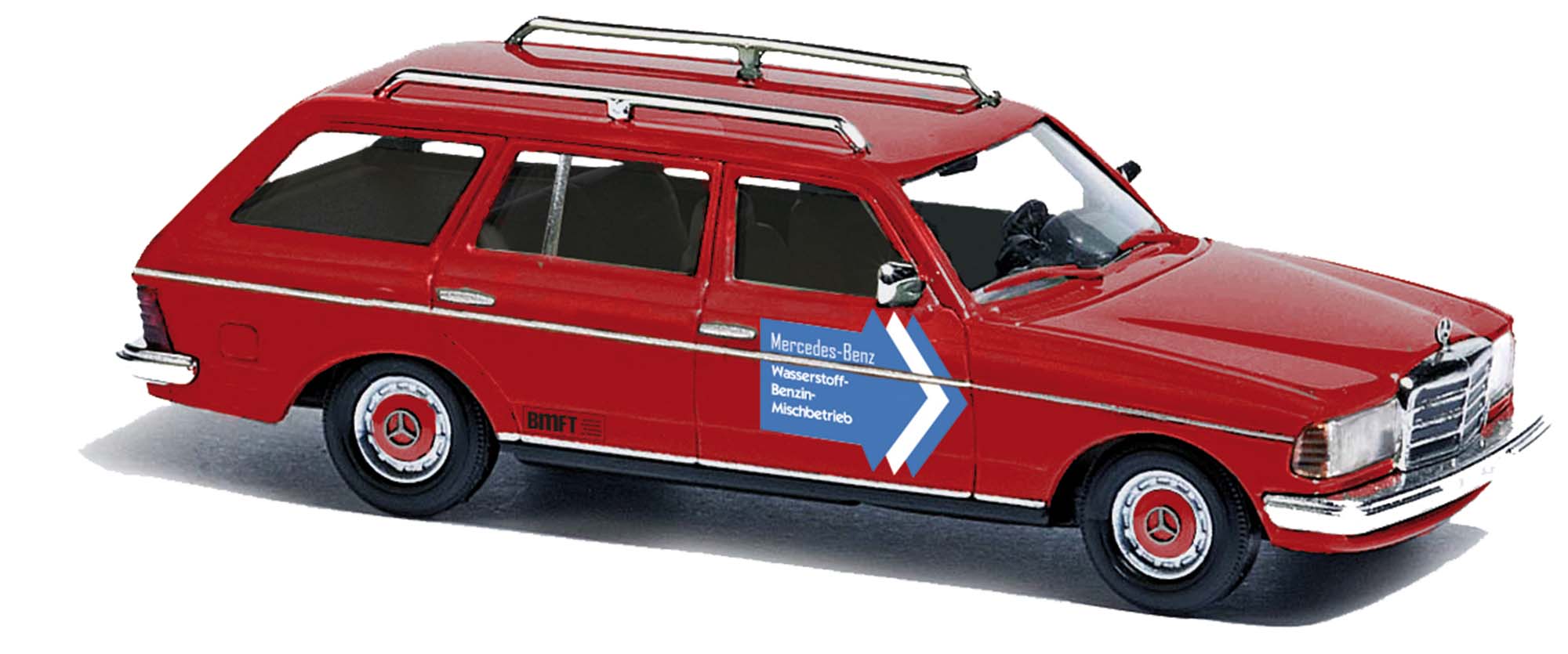 Busch 46817 MB W123 T-Modell Wasserstoff Benzin 1:87 Spur H0