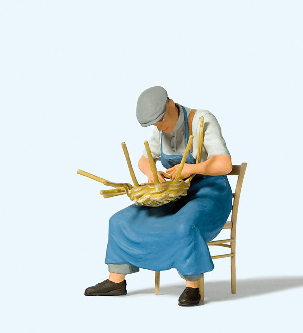 Preiser 45521 Korbmacher 1:22,5 Spur G Neu OVP Figur