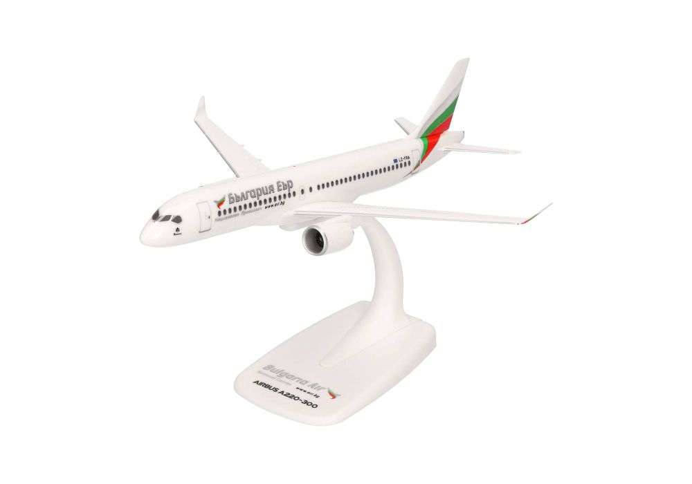 Herpa 613811-001 Bulgaria Air Airbus A220-300 1:200 Snap-Fit NEU OVP