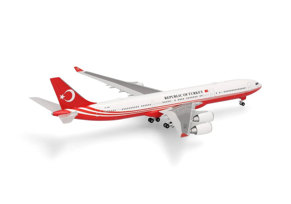 Herpa 538930 Turkey Government Airbus A340-500 - TC-CAN 1:500