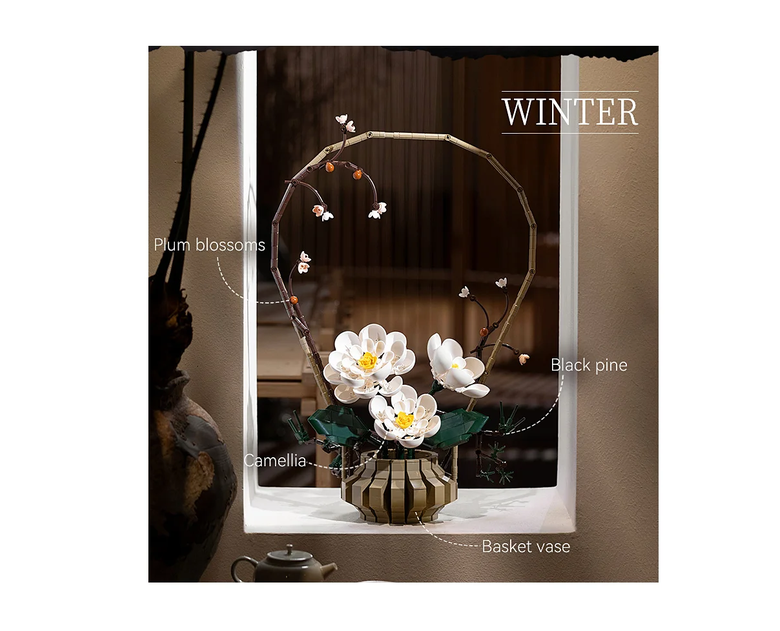 CaDA C59026W Blumenstrauß Winter 1:1 Bausatz NEU OVP Bricks