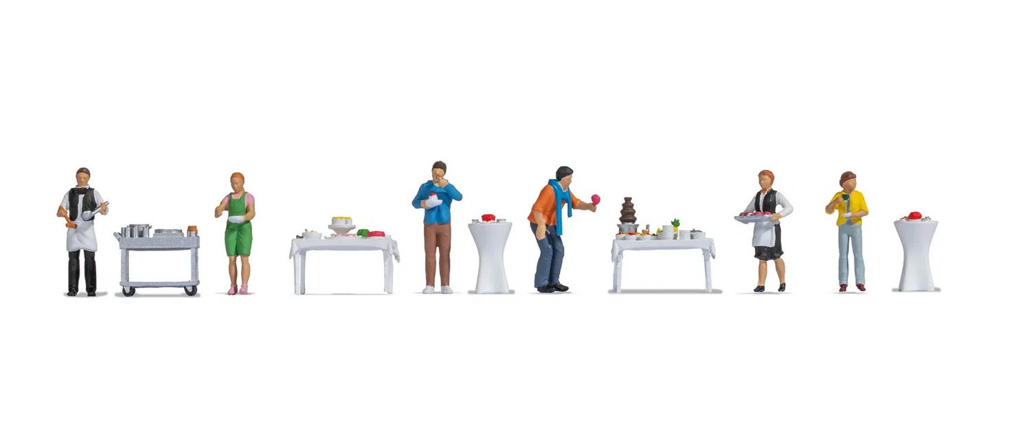 Noch 16277 Figuren-Themenwelt Buffet 1:87 Spur H0 Neu OVP