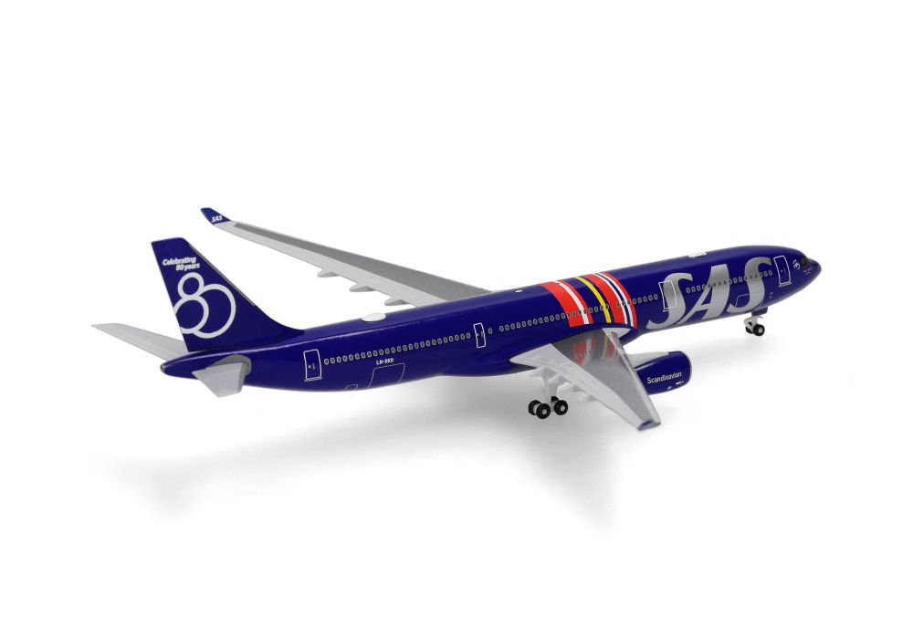 Herpa 539623 SAS Scandinavian Airlines Airbus A330-300 1:500 NEU