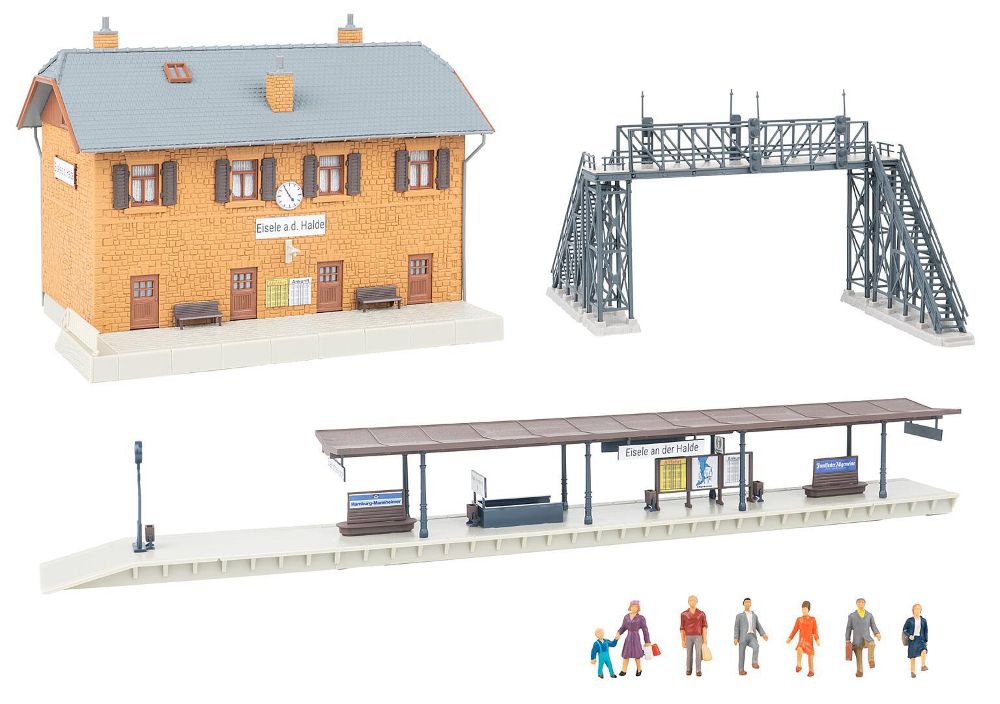 Faller 190095 Aktions-Set Bahnhof Eisele an der Halde 1:87 Spur H0