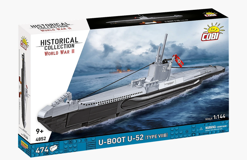 Cobi 4852 U-Boot U-52 (Type VIIB) 1:144 Bausatz NEU OVP