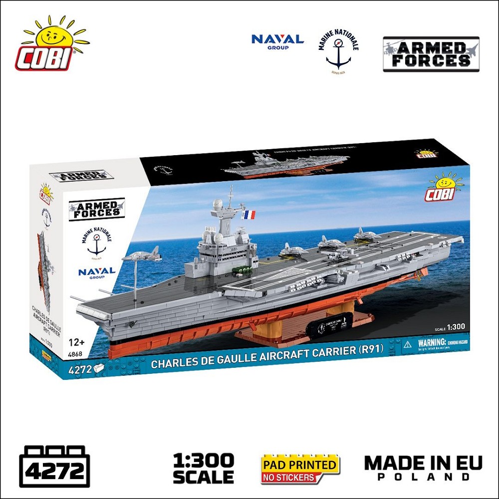 Cobi 4868 CH. DE GAULE AIRCRAFT 4200 PCS HC WWII 1:300