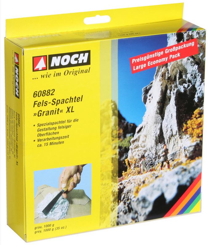 Noch 60882 Fels-Spachtel XL “Granit” grau 1.000 g NEU OVP