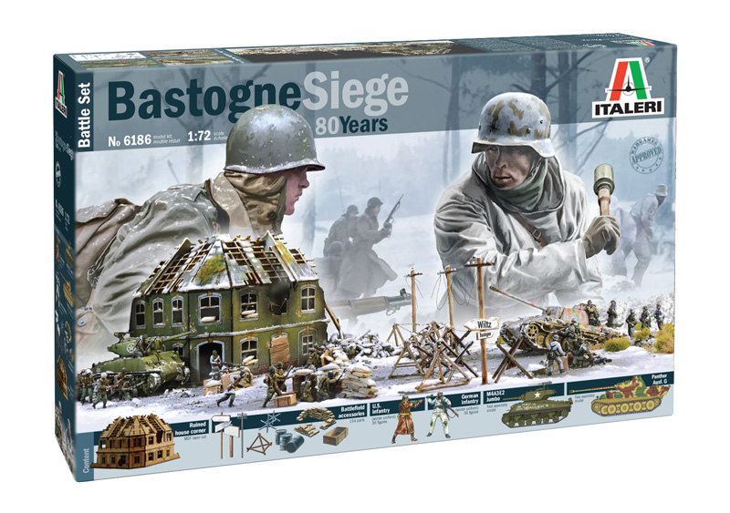 Italeri 6186 Bastogne Siege 80 Years - BATTLE SET 1:72 Bausatz